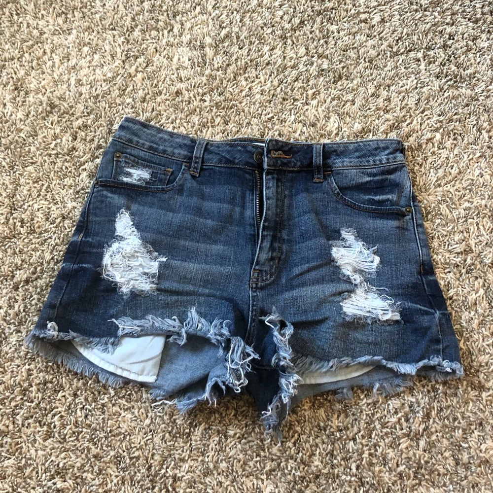 Jean High Waisted Shorts